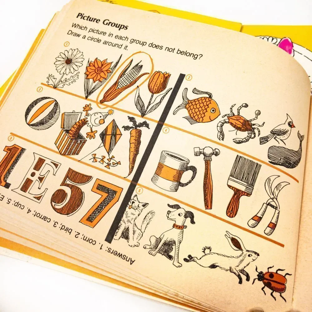 Puzzles, Games, & Magic: Bundle of 5 Vintage Kids’ Books